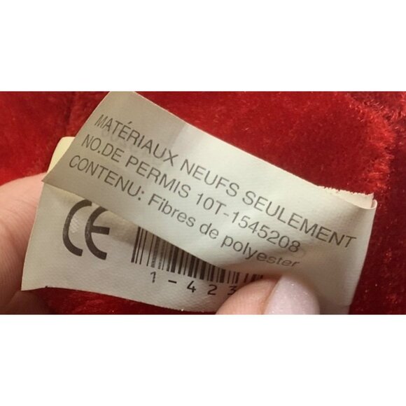 Red Bull Plush Toy Stuffed Animal Gold Nose Ring NEW NWT 7"x5.5" - Picture 6 of 6